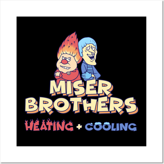 Miser Brothers Heating & Cooling Wall Art by littlepdraws